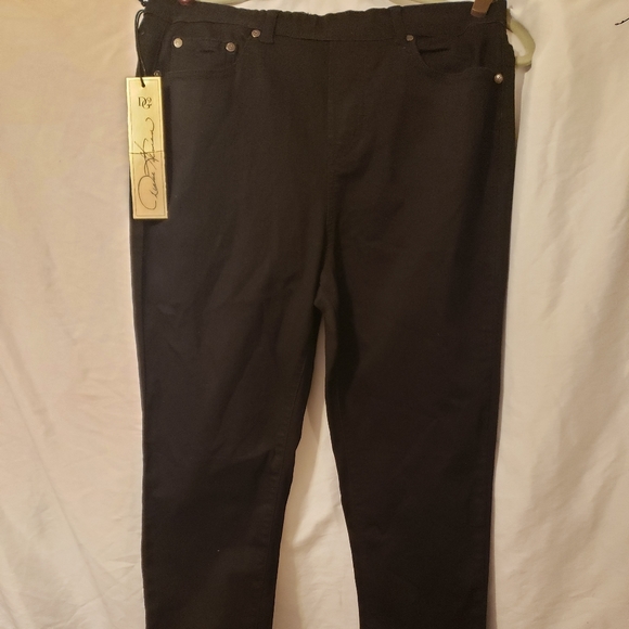 New w/tags Diane Gilman Black Stretch Jeans - Picture 1 of 3